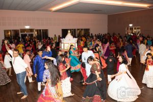 A group of kids dancing on a dance floor in their favorite stories.